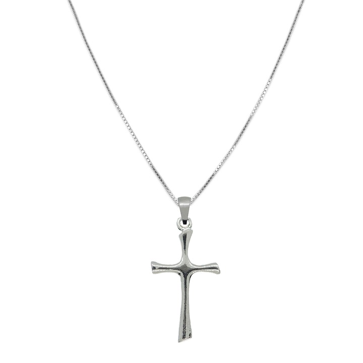 Lantisor din argint cu cruciulita, 4219VEN, Dras, Argintiu