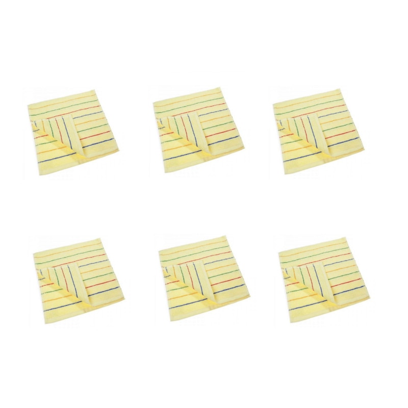 Set 6 prosoape Studio Casa Waves 70 x 140 cm , Galben