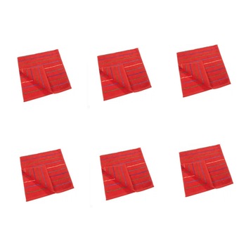 Set 6 prosoape Studio Casa Waves 70 x 140 cm, Rosu Set 6 prosoape Studio Casa Waves 70 x 140 cm, Rosu