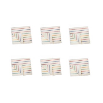 Set 6 prosoape Studio Casa Waves 70 x 140 cm , Alb Set 6 prosoape Studio Casa Waves 70 x 140 cm , Alb