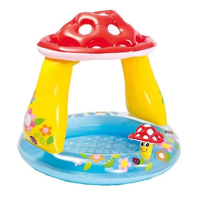 Piscina gonflabila Intex pentru copii, in forma de ciuperca si acoperis