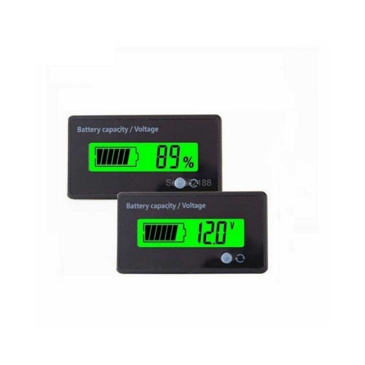 Тестер за оловни батерии (напрежение, заряд) 12-72V