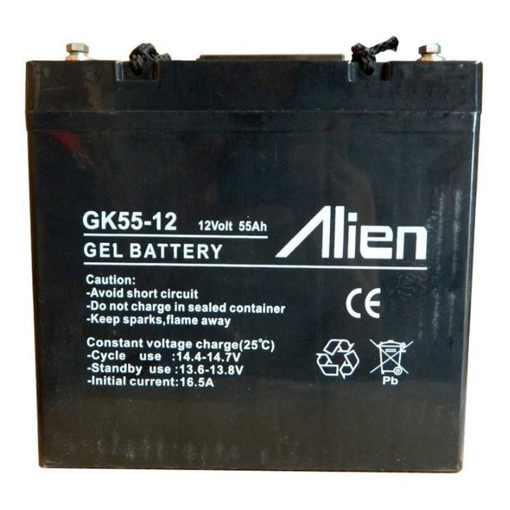 Acumulator gel 12V 55A Alien