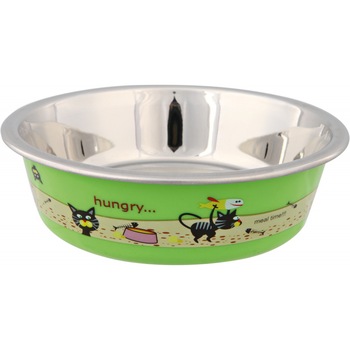 Castron Trixie Inox Cu Invelis Din Plastic 0.25 l/ø 12 cm Pentru Pisici 25274 Castron Trixie Inox Cu Invelis Din Plastic 0.25 l/ø 12 cm Pentru Pisici 25274