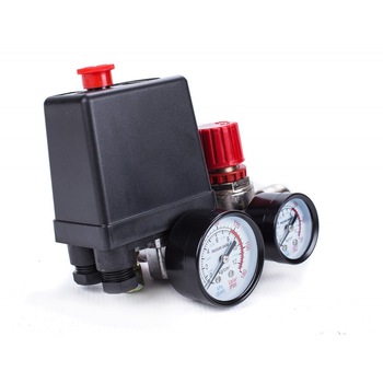 Presostat aer + supape 20A 230V 3-10 bari Presostat aer + supape 20A 230V 3-10 bari