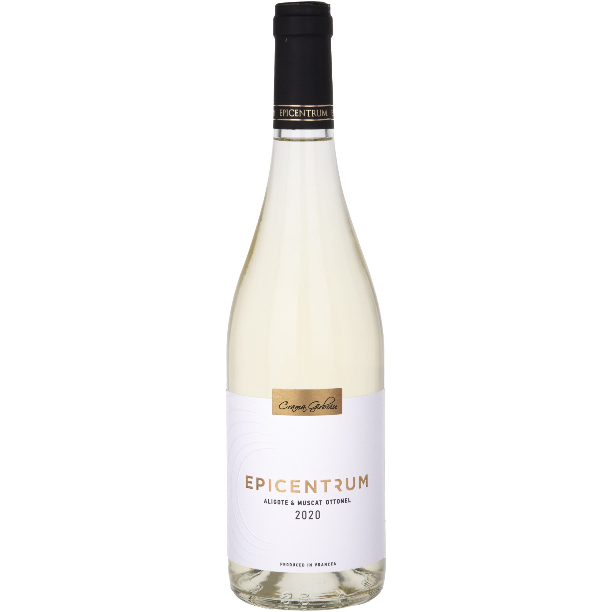 Vin Alb Girboiu Epicentrum, Aligote & Muscat Ottonel, Sec, 0.75l
