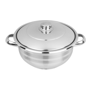 Oala inox Floria 1.8 litri, diametru 18 cm+ capac inox