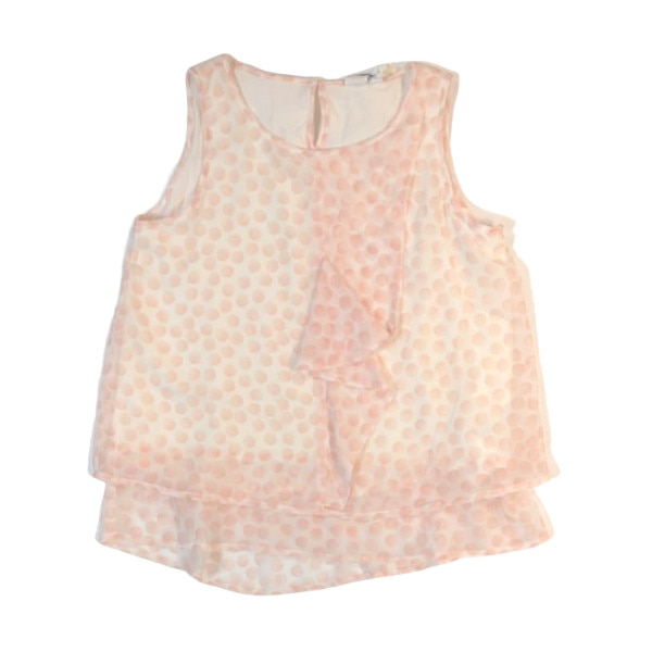 Tricou fete iDO, roz, model volane, buline