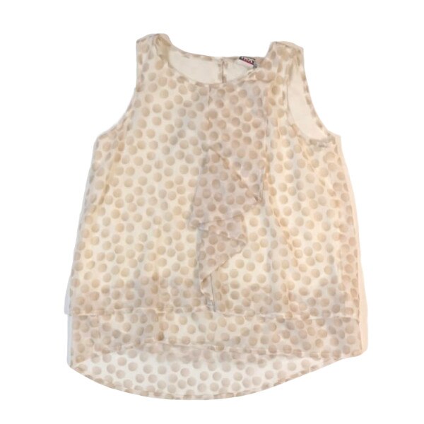 Tricou fete iDO, bej, model buline