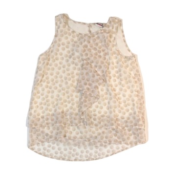 Tricou fete iDO, bej, model buline Tricou fete iDO, bej, model buline