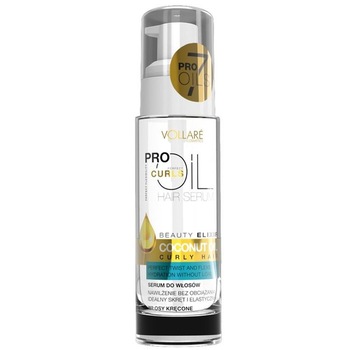 Ulei pentru par Ondulat cu Ulei de Cocos, VOLLARE Pro Perfect Curls Oil, 30 ml Ulei pentru par Ondulat cu Ulei de Cocos, VOLLARE Pro Perfect Curls Oil, 30 ml