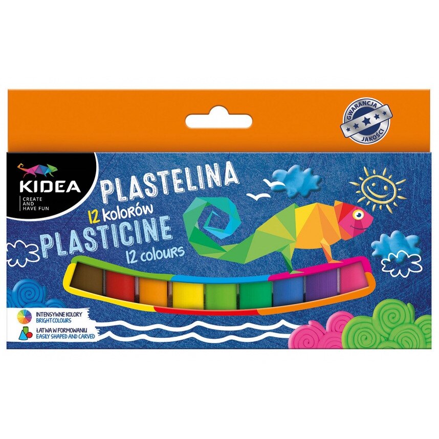 Plastilina mix 12 culori, Kidea
