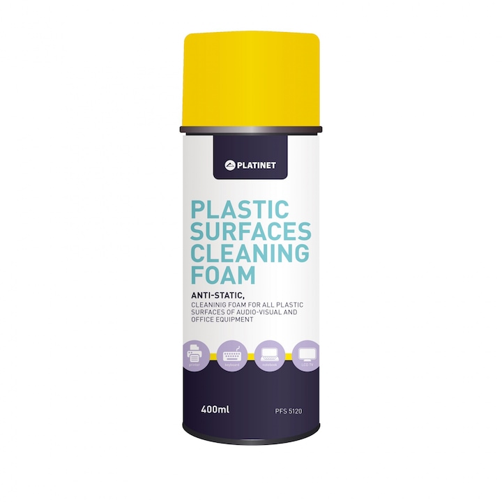 Spuma de curatare pentru suprafete din plastic, 400 ml