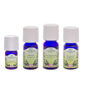 Set 4 uleiuri esentiale 100% pure pentru tratamentul alternativ al astmului, Lakshmi Set 4 uleiuri esentiale 100% pure pentru tratamentul alternativ al astmului, Lakshmi