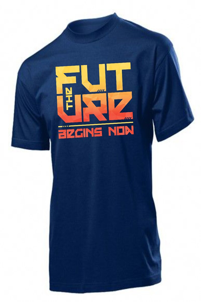 Tricou personalizat, RAYO, The future begins now, Bleumarin