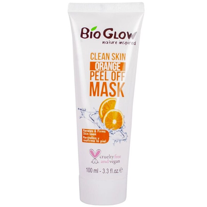 Masca exfolianta revitalizanta si regeneranta cu portocala, Bio Glow Clean Skin, Peel-Off Mask, 100 ml