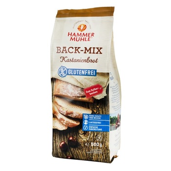 Mix pentru paine cu faina de castane, Hammer Muhle 500 g Mix pentru paine cu faina de castane, Hammer Muhle 500 g