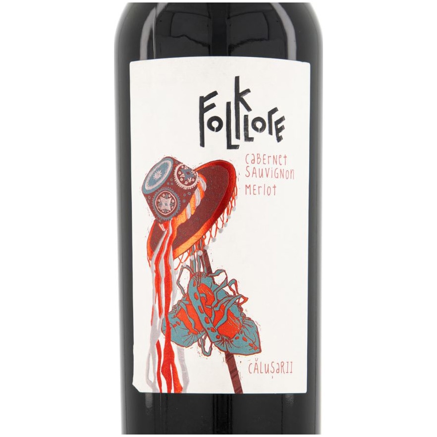 Vin Folklore Sauvignon & Merlot, Rosu Dulce, 0.75L eMAG.ro