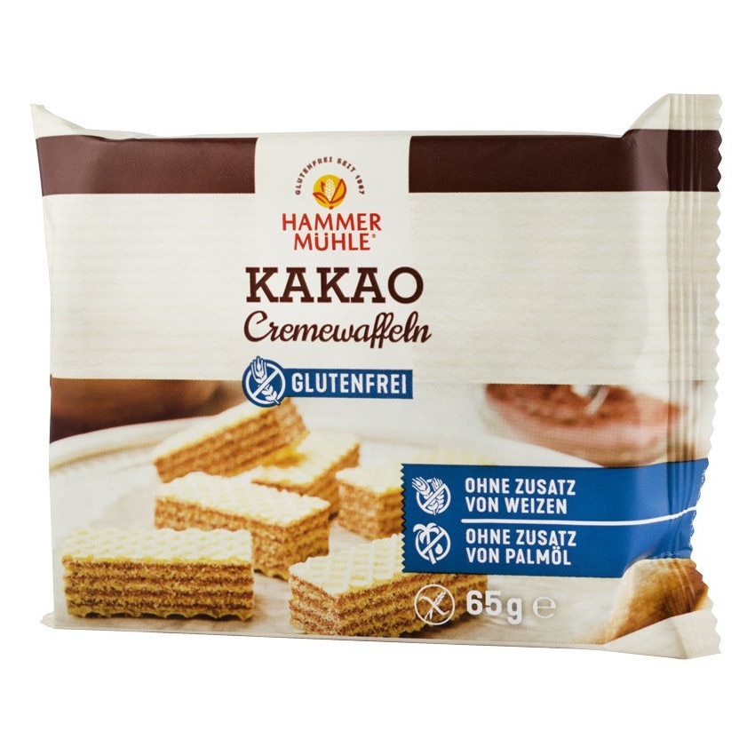 Napolitane cu crema de cacao, Hammer Muhle 65 g