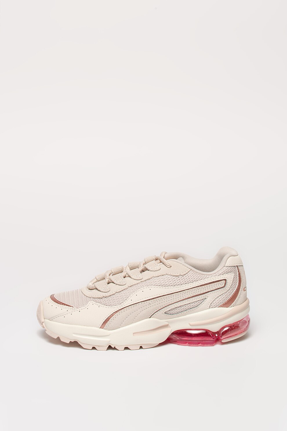 Puma, Pantofi sport de plasa cu insertii de piele Cell Stellar Soft