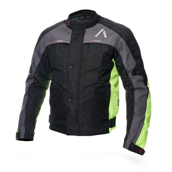 Jacheta scurta moto barbati ADRENALINE PYRAMID 2.0, protectie cot/umeri, captuseala detasabila, reglarea taliei - curea de velcro, echipat cu protectii moi pe fata si spate, culoare negru/galben, marime L Jacheta scurta moto barbati ADRENALINE PYRAMID 2.0, protectie cot/umeri, captuseala detasabila, reglarea taliei - curea de velcro, echipat cu protectii moi pe fata si spate, culoare negru/galben, marime L