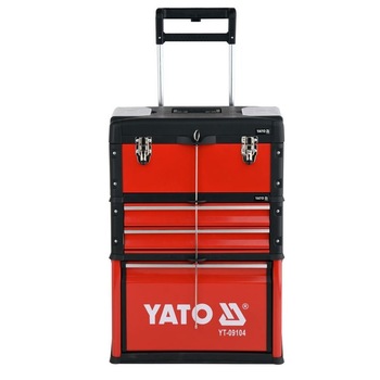 Carucior mobil echipatde scule din 3 piese 78 elemente Yato YT-09104 Carucior mobil echipatde scule din 3 piese 78 elemente Yato YT-09104