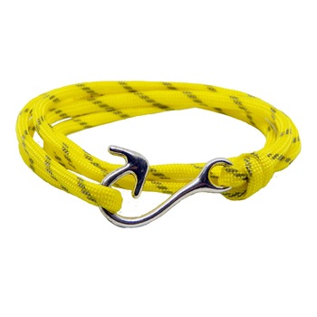 Bratara reglabila din snur paracord galben Bratara reglabila din snur paracord galben