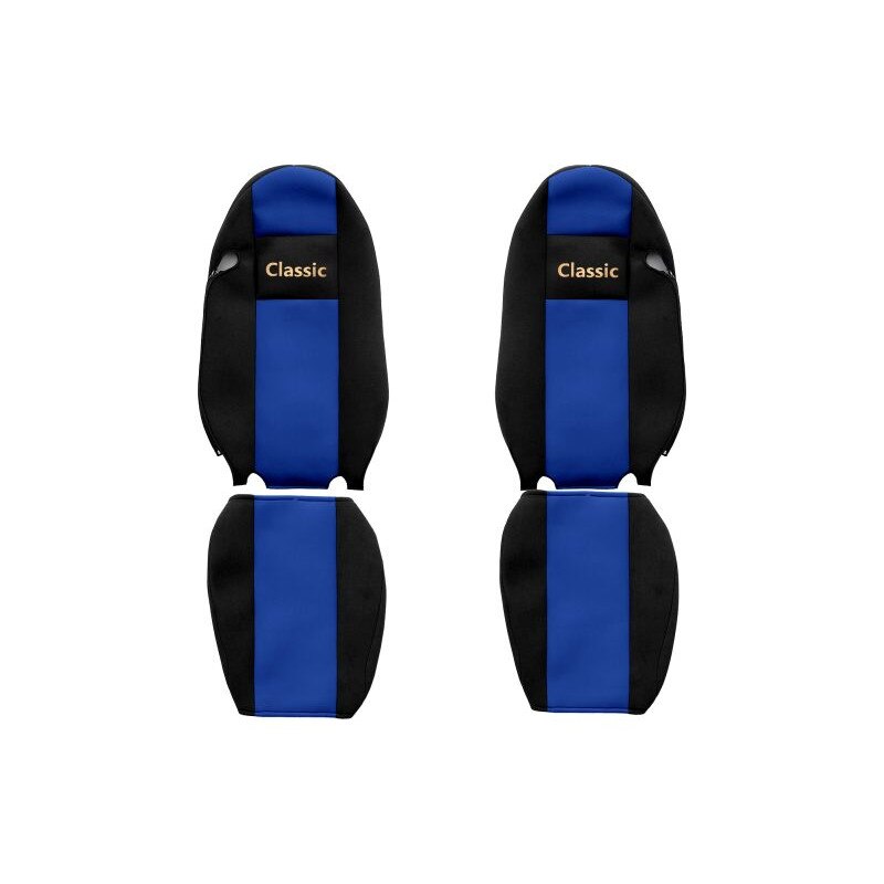 Set huse scaun camion, F-core, Classic, pentru IVECO STRALIS, albastru