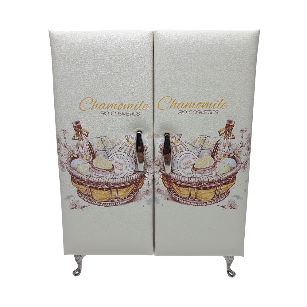 Cutie bijuterii, din piele, bej, Chamomile