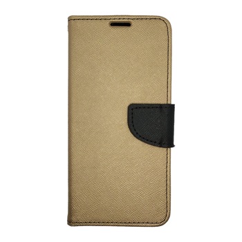 Husa Flip Carte Samsung Galaxy A50 model Dual, Portofel, Antisoc Auriu/Negru Husa Flip Carte Samsung Galaxy A50 model Dual, Portofel, Antisoc Auriu/Negru