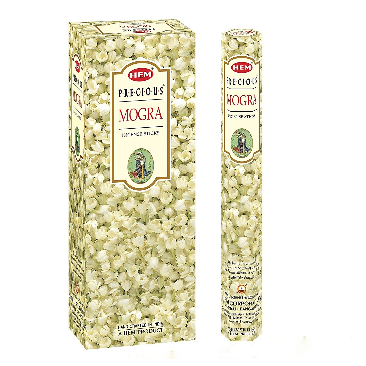 Betisoare parfumate HEM - Mogra (6 seturi x 20buc)