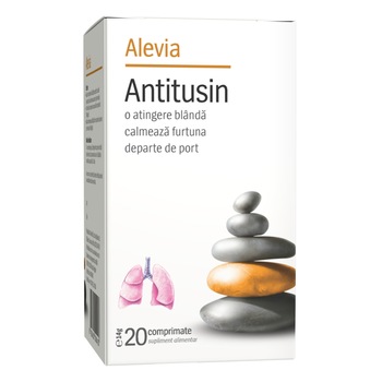 Supliment alimentar Antitusin Alevia, 20 comprimate Supliment alimentar Antitusin Alevia, 20 comprimate