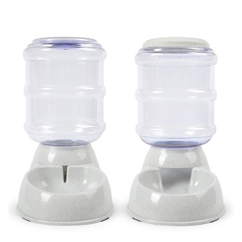 Set 2 adapatoare pentru mancare si apa, 3.8L Gri Set 2 adapatoare pentru mancare si apa, 3.8L Gri