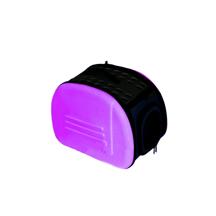Geanta pentru transport animale mici si medii, material moale si confortabil,pliabil, mov, Doty