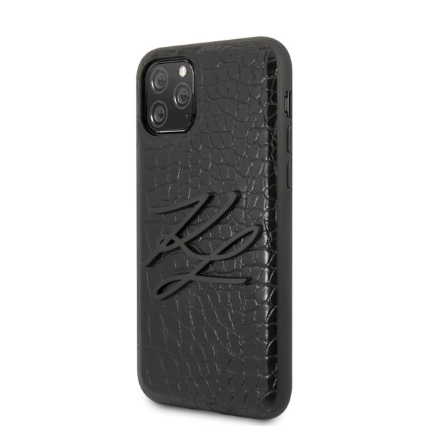 Husa iPhone 11 Pro Karl Lagerfeld Croco Black