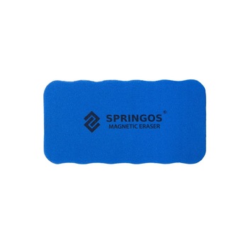Burete magnetic de sters pentru tabla magnetica whiteboard, albastru/negru Burete magnetic de sters pentru tabla magnetica whiteboard, albastru/negru