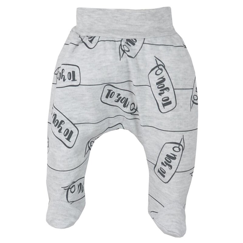 Pantaloni cu botosei pentru baieti Koala To You 08-186, Gri, 68 cm