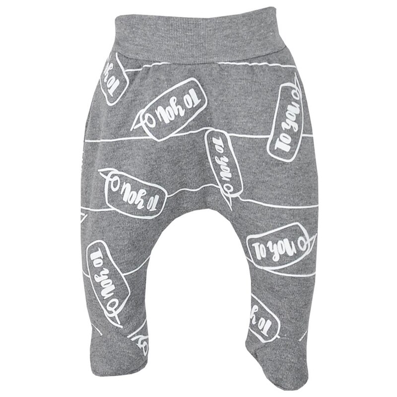 Pantaloni cu botosei pentru baieti Koala To You 08-186G, Gri, 68 cm