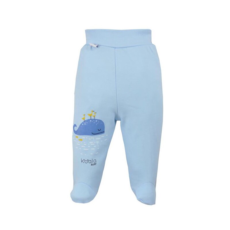 Pantaloni cu botosei pentru baieti Koala Happy Baby 07-506, Albastru, 68 cm