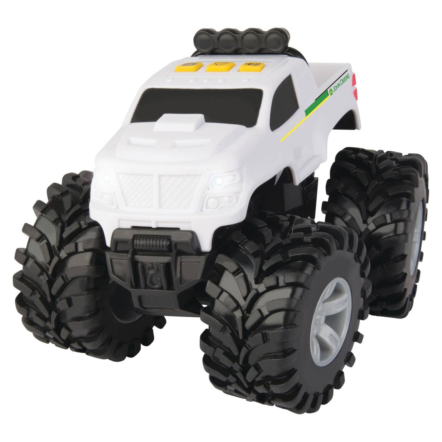 Masinuta John Deere - Monster treads, cu lumini si sunete