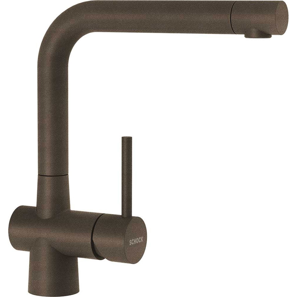 Baterie granit Schock Laios Bronze Cristadur, finisaj granit, rotatie tija la 360 grade
