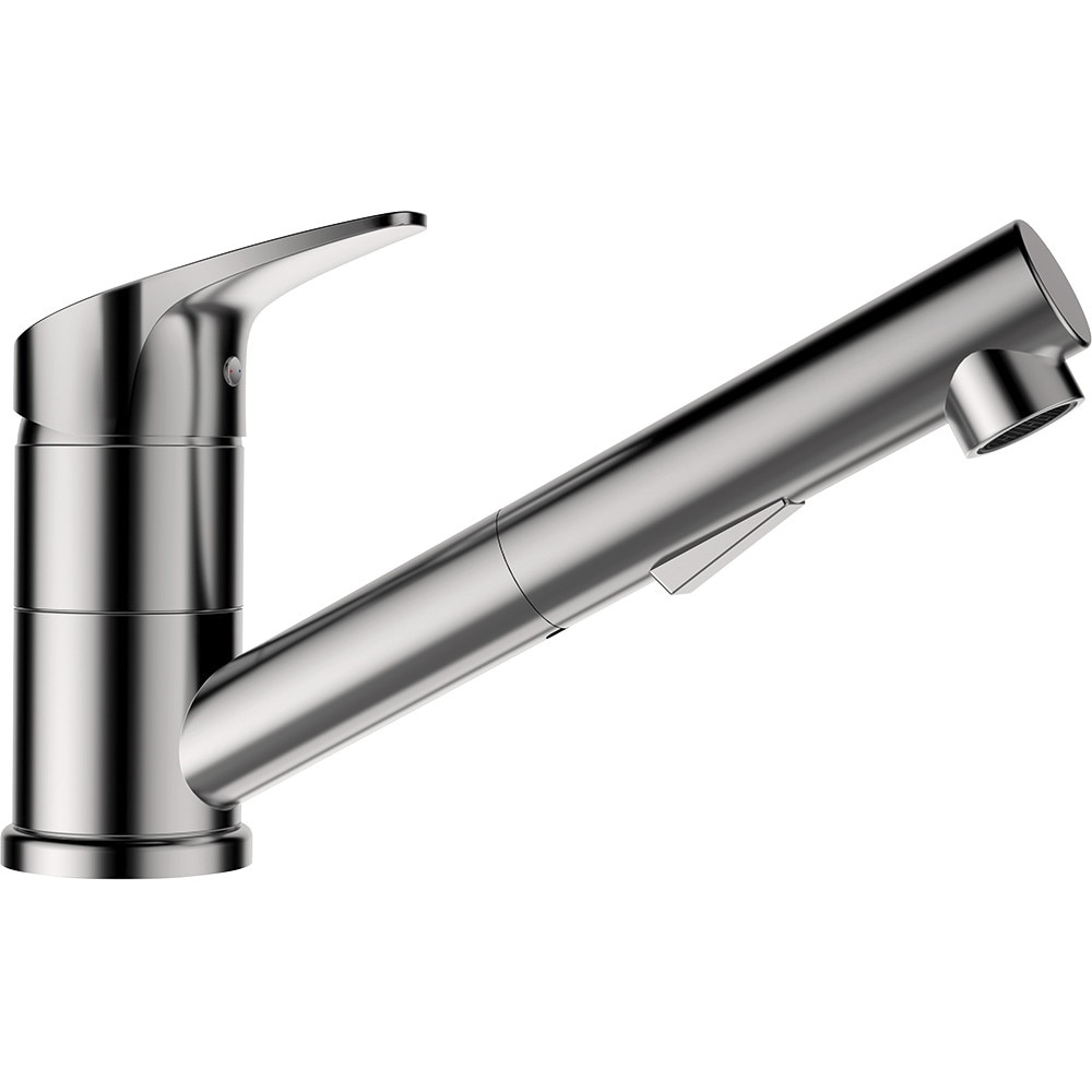 Baterie inox Periat Schock Evinas cu Dus Extractibil, rotatie tija la 360 grade