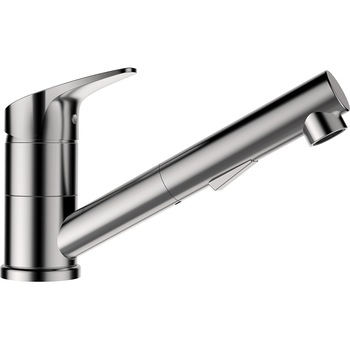 Baterie inox Periat Schock Evinas cu Dus Extractibil, rotatie tija la 360 grade Baterie inox Periat Schock Evinas cu Dus Extractibil, rotatie tija la 360 grade