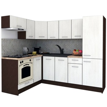 Set Bucatarie de Colt GENA NEW 3 ST. 160-230, Genarom, Cu Corp de Cuptor, Wenge / Decor 8508 Set Bucatarie de Colt GENA NEW 3 ST. 160-230, Genarom, Cu Corp de Cuptor, Wenge / Decor 8508