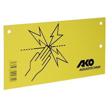 Placuta de avertizare gard electric AKO, Galbena Placuta de avertizare gard electric AKO, Galbena