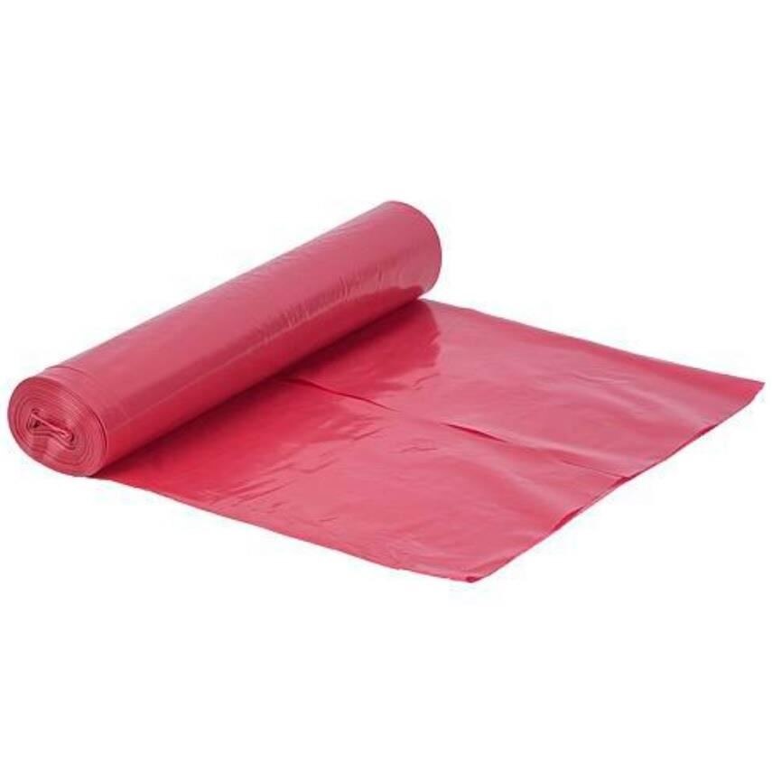 Saci menajeri Strend Pro Rolo LDPE, 120 L, 15 buc, Rosu