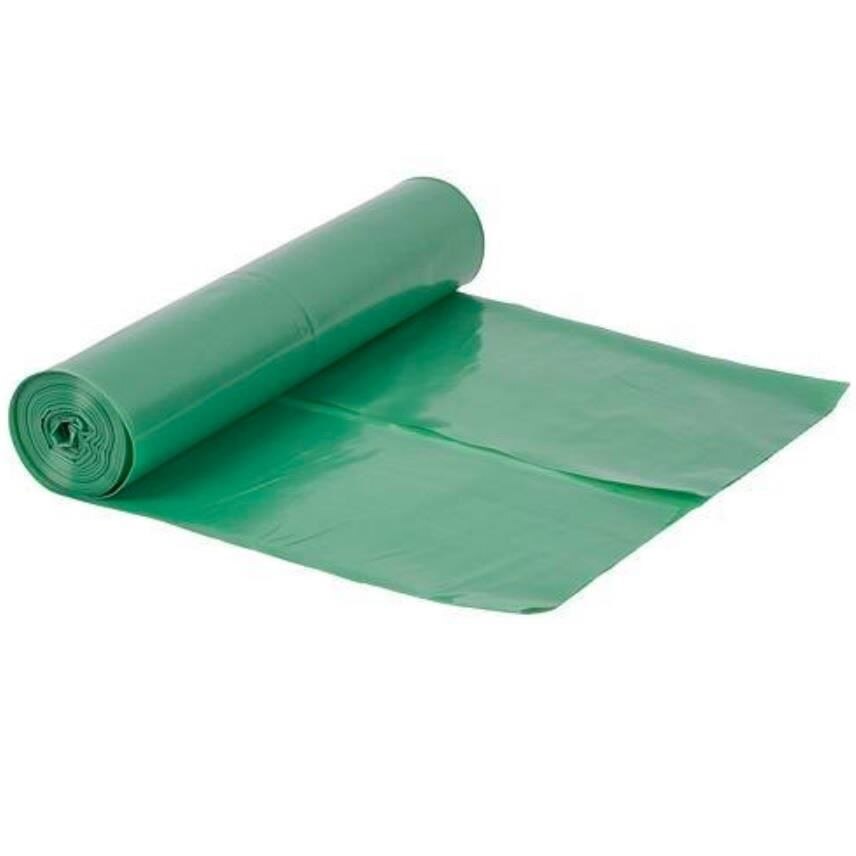 Saci menajeri Strend Pro Rolo LDPE, 120 L, 15 buc, reciclati, Verde