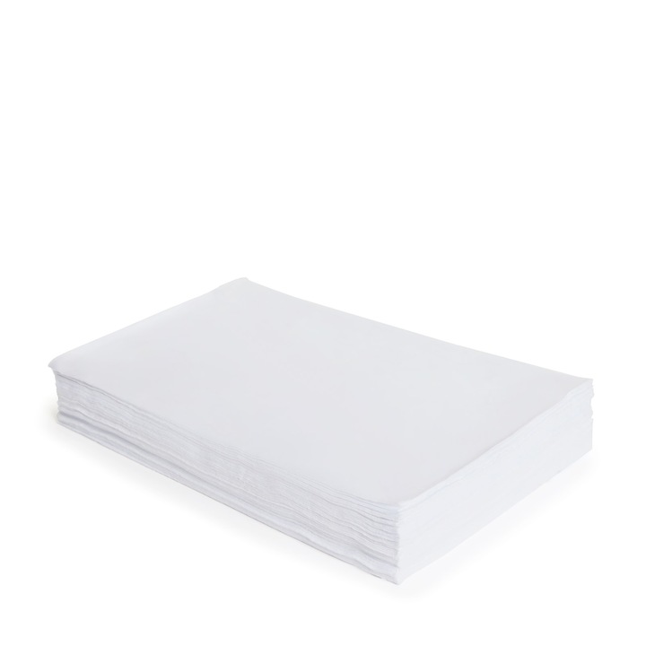 Lavete Bumbac Acticlin 25x50 cm, pachet 2Kg, Alb, cca 100 bucati