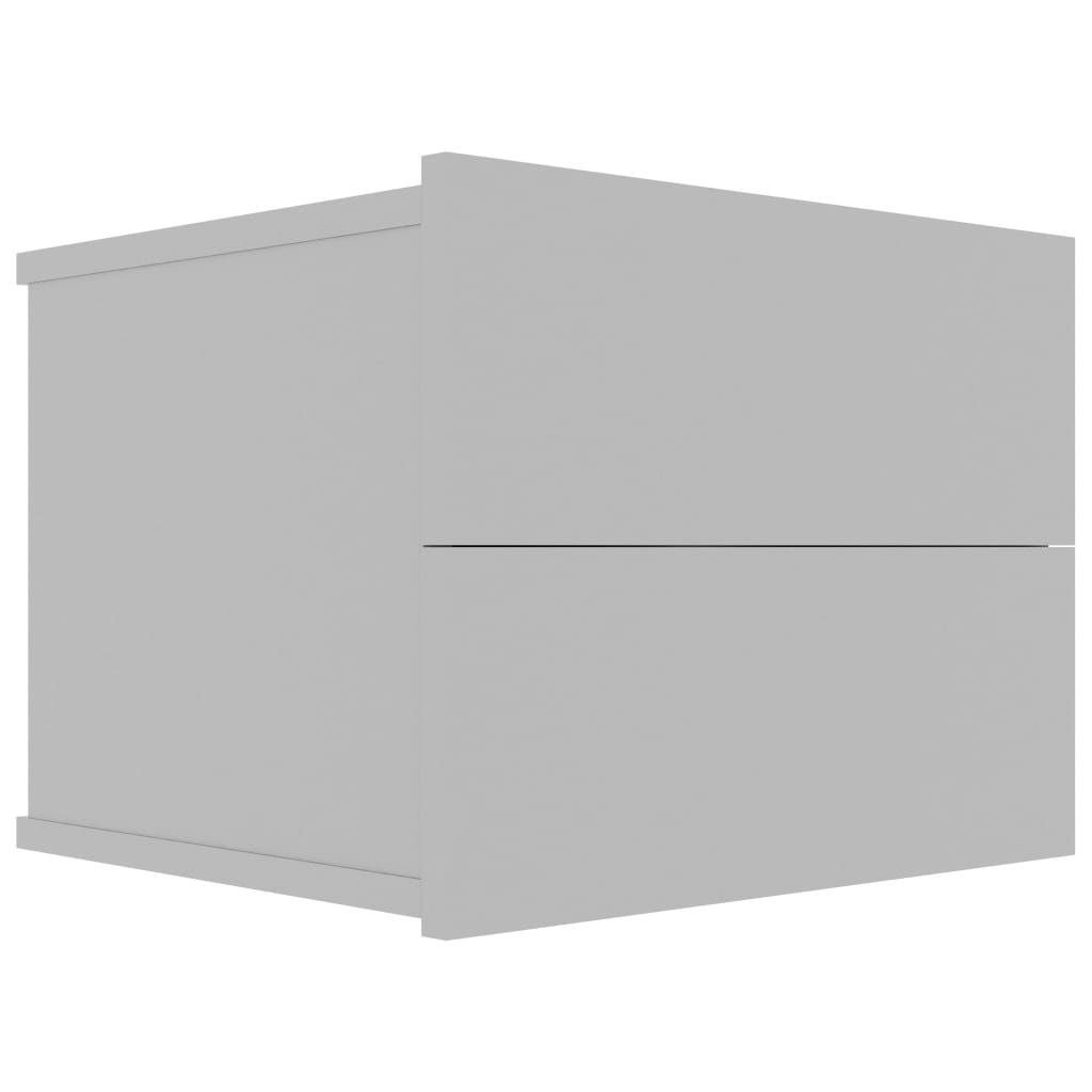 Noptiera, vidaXL, PAL melaminat, 40 x 30 x 30 cm, Gri