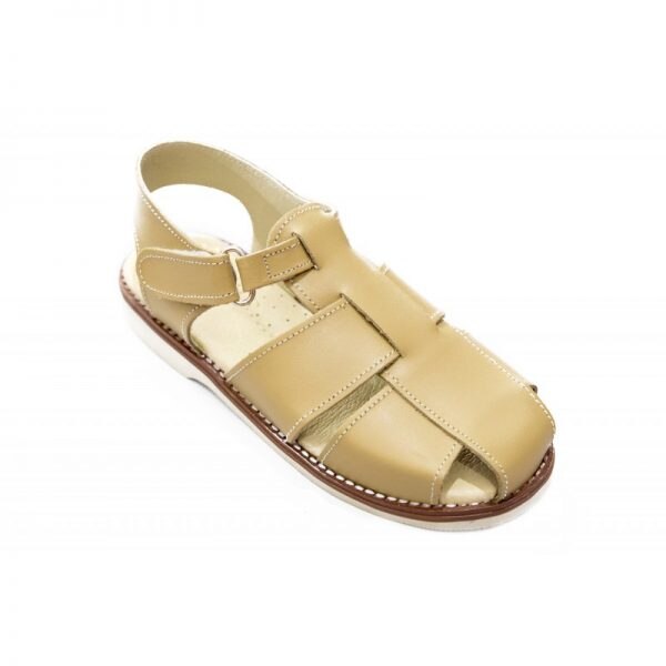 Sandale copii din piele naturala Truffi E010, Crem